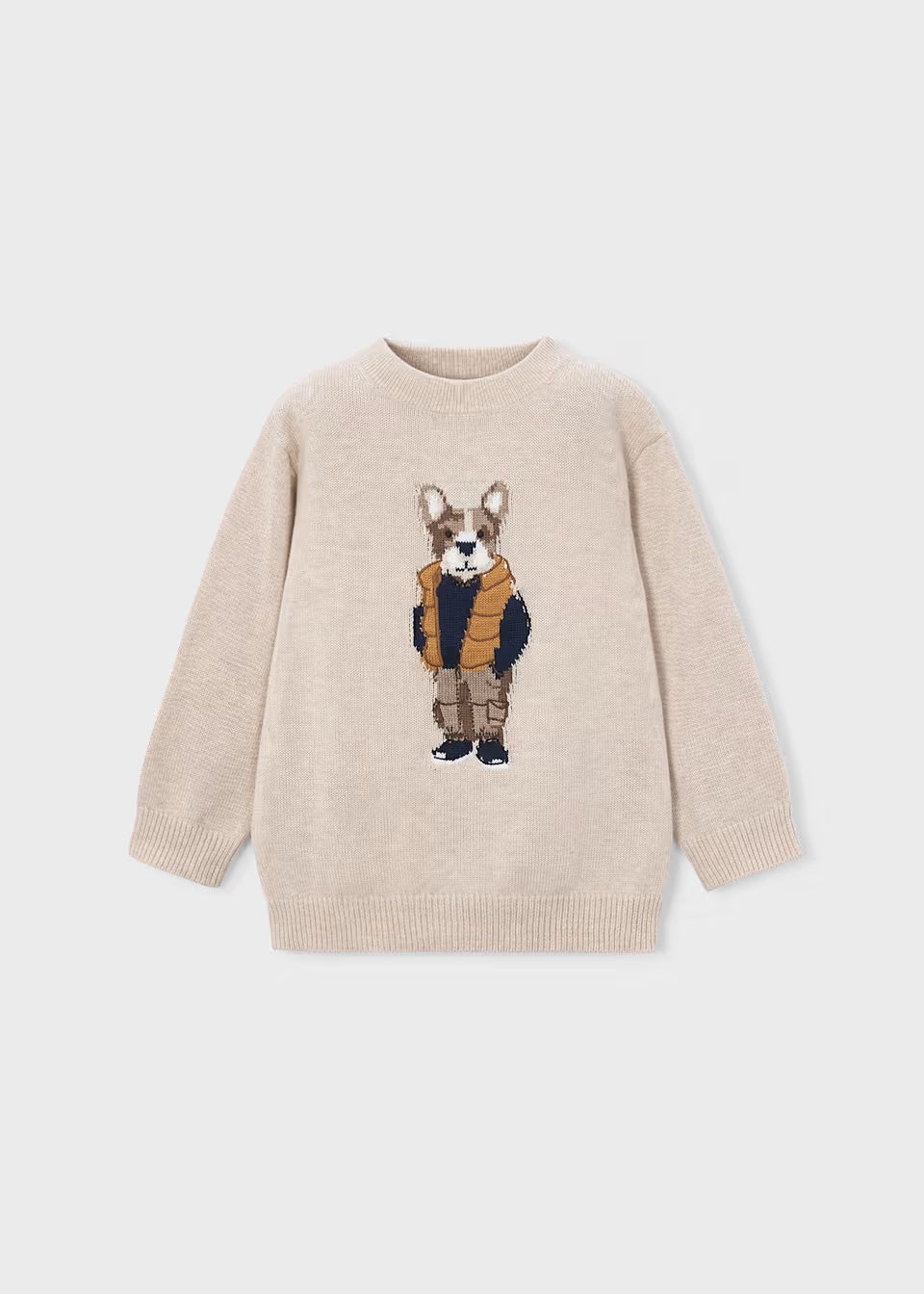 Oatmeal Bear Pullover