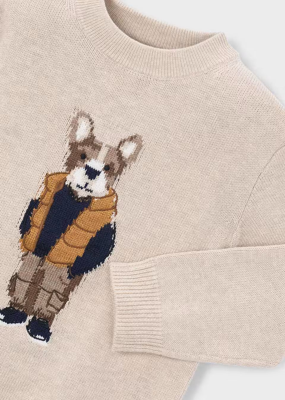 Oatmeal Bear Pullover