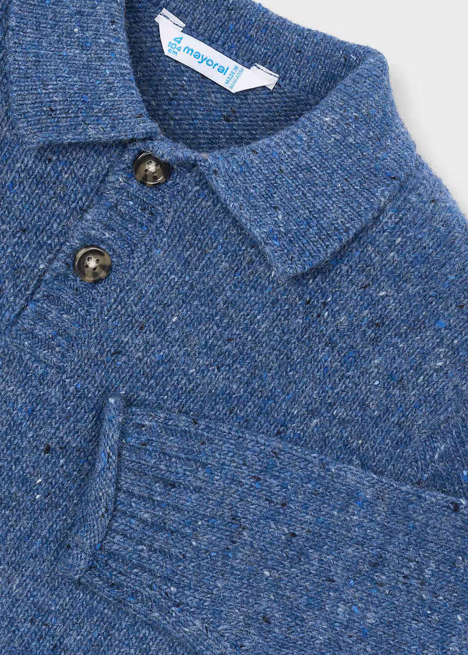 Navy Collared Cardigan
