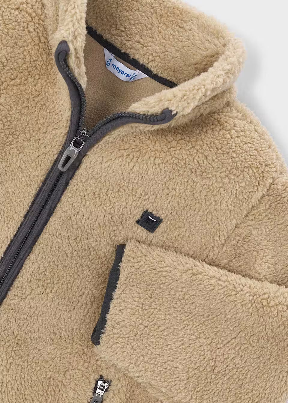 Hazelnut Sherpa Zip Up Jacket