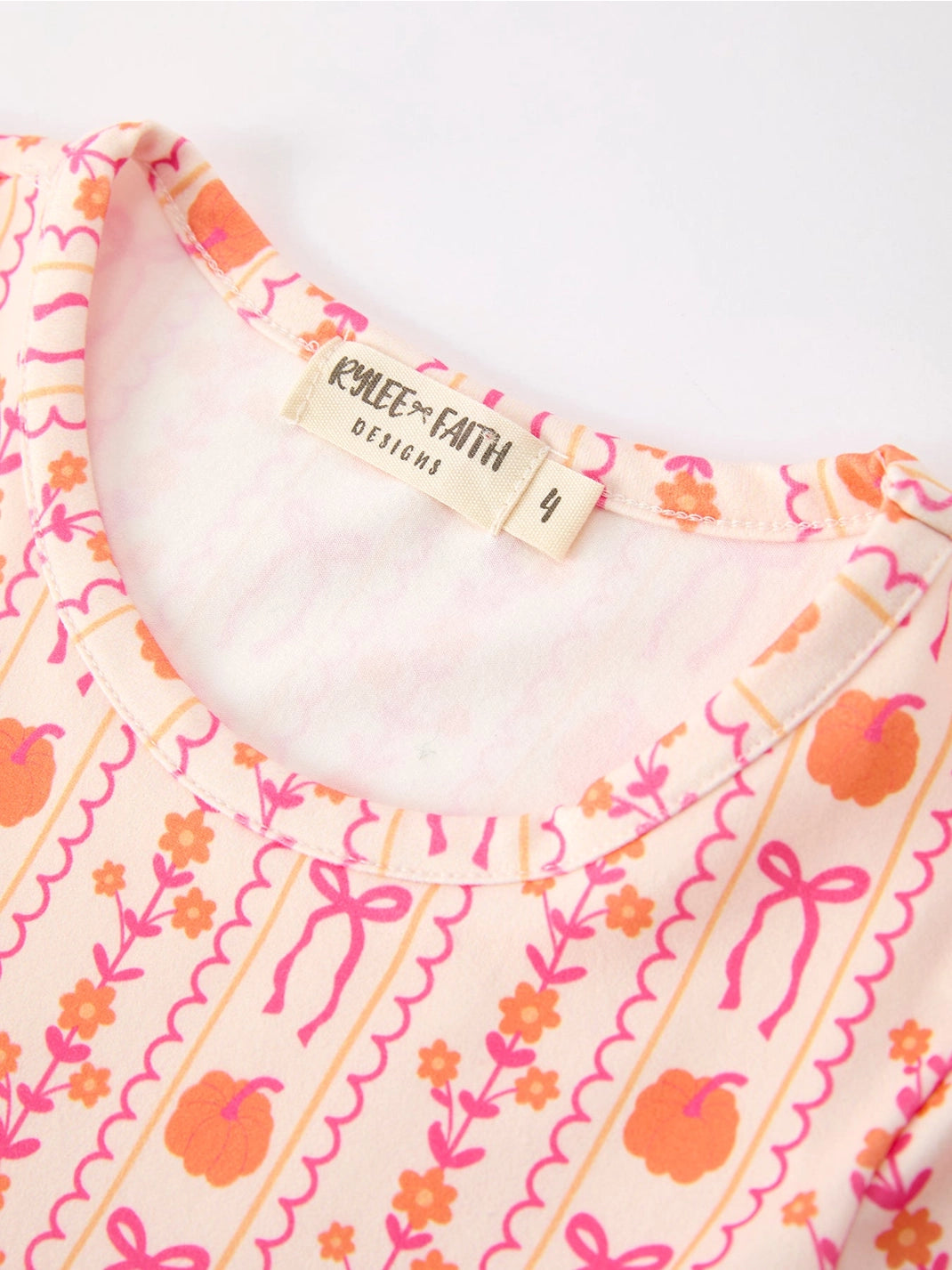 Pumpkin and Bow Pocket Dress