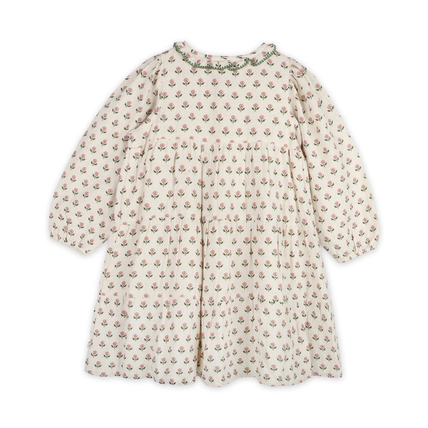 Natural Bella Block Printed Floral Dress