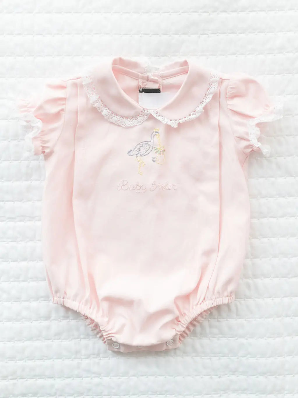 Baby Sister Embroidered Bubble