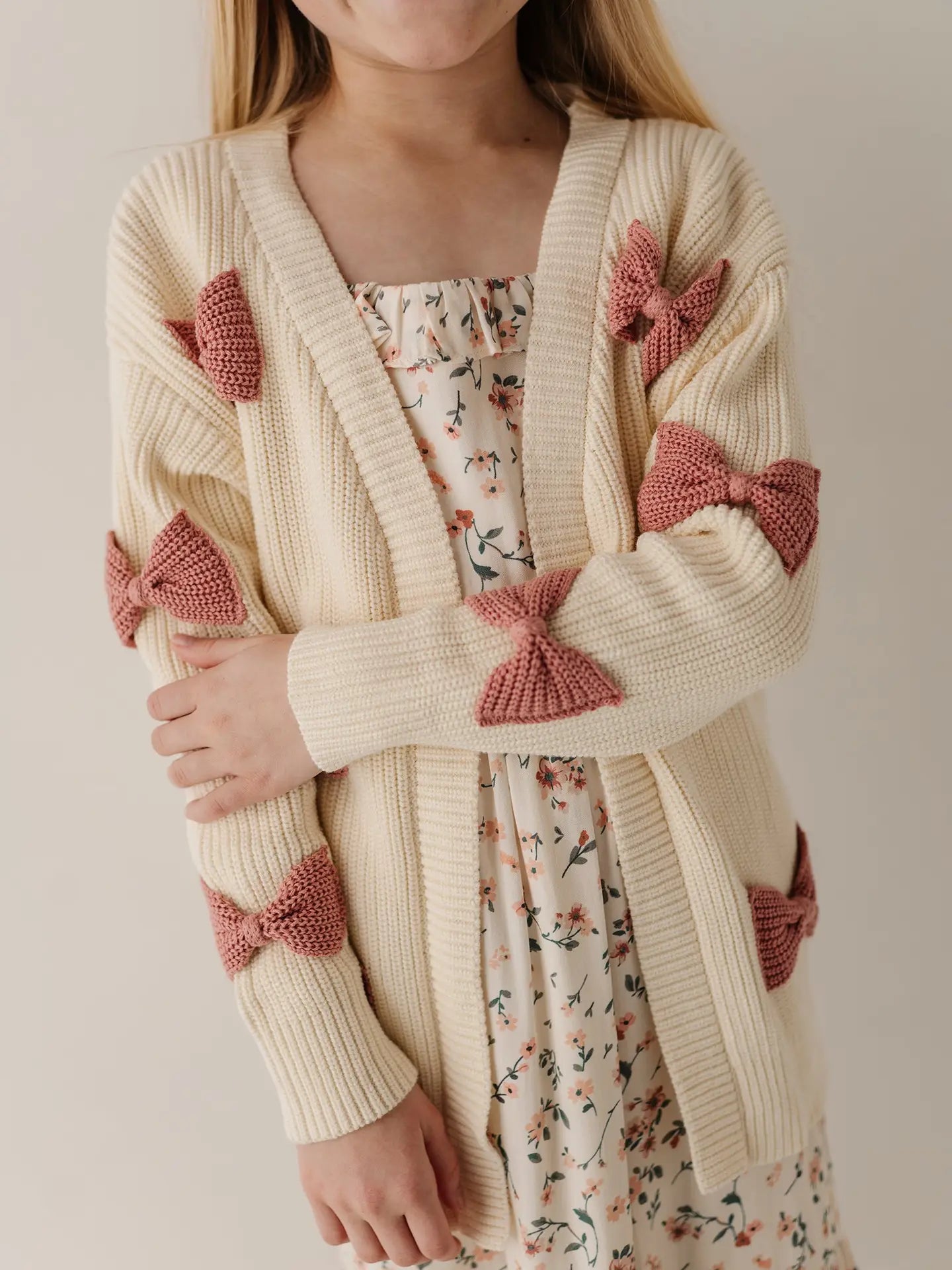 Wild Rosewood Bow Cardigan
