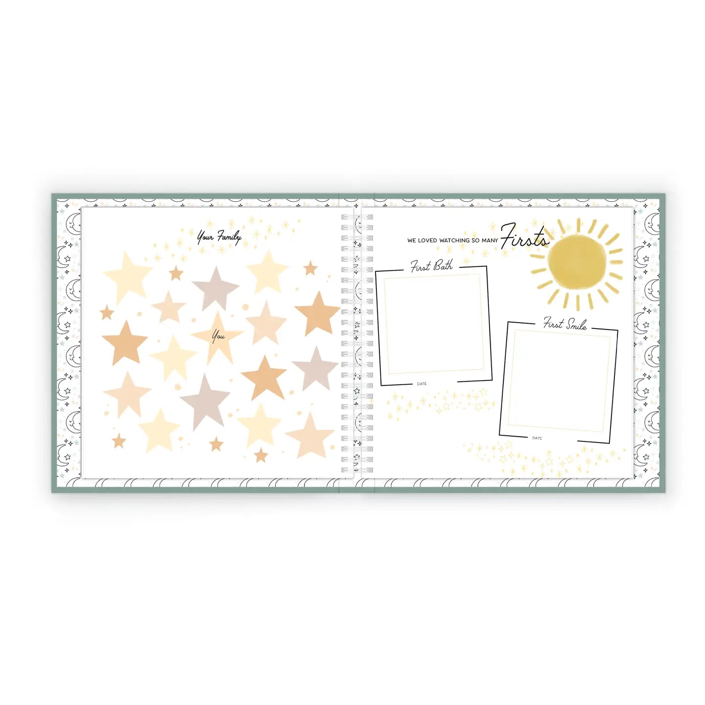 Celestial Skies Luxury First Year Baby Memory Book
