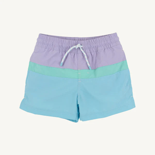 TBBC Country Club Colorblock Trunk Lavender Teal Blue