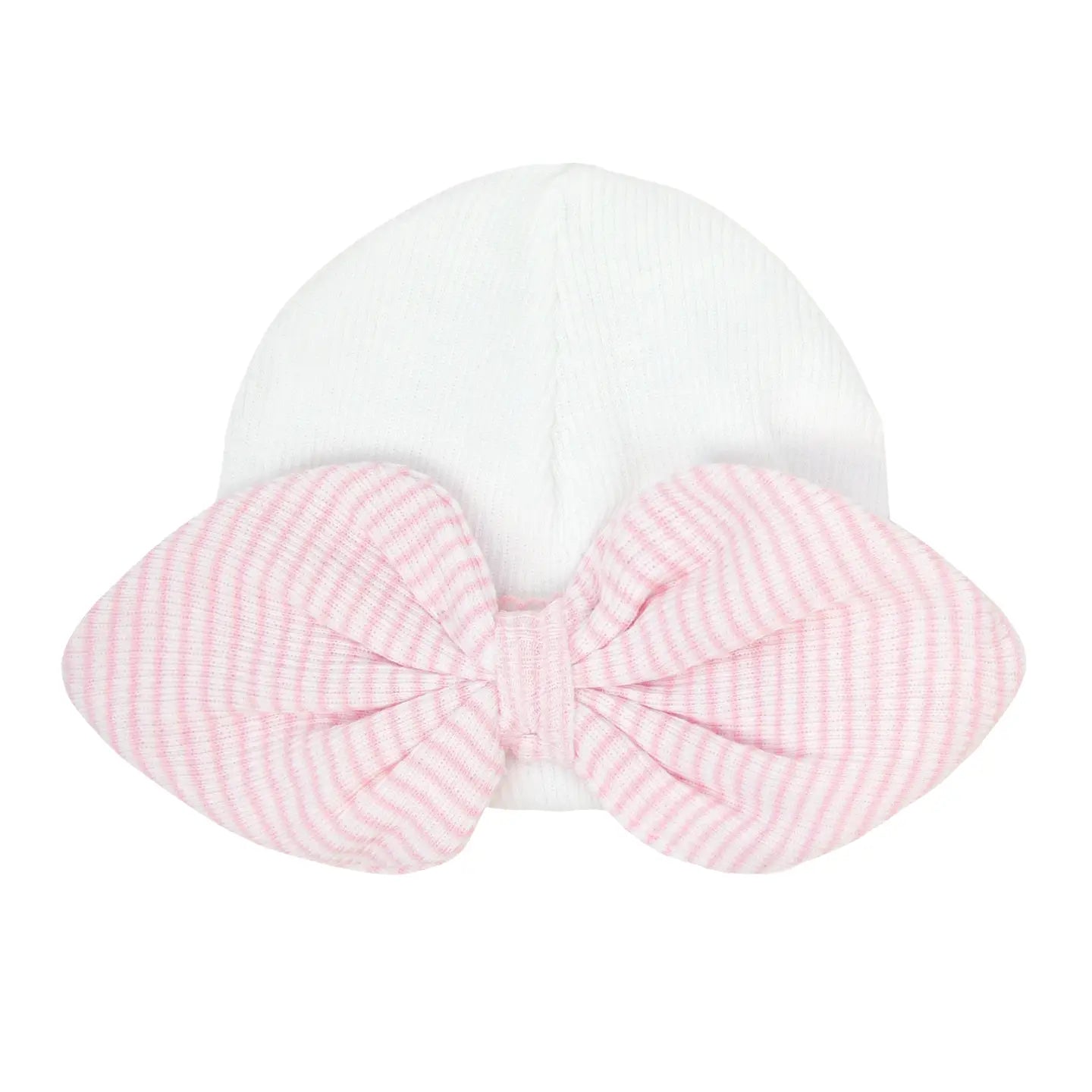 Paty Saylor Beanie with Rib Knit Bow