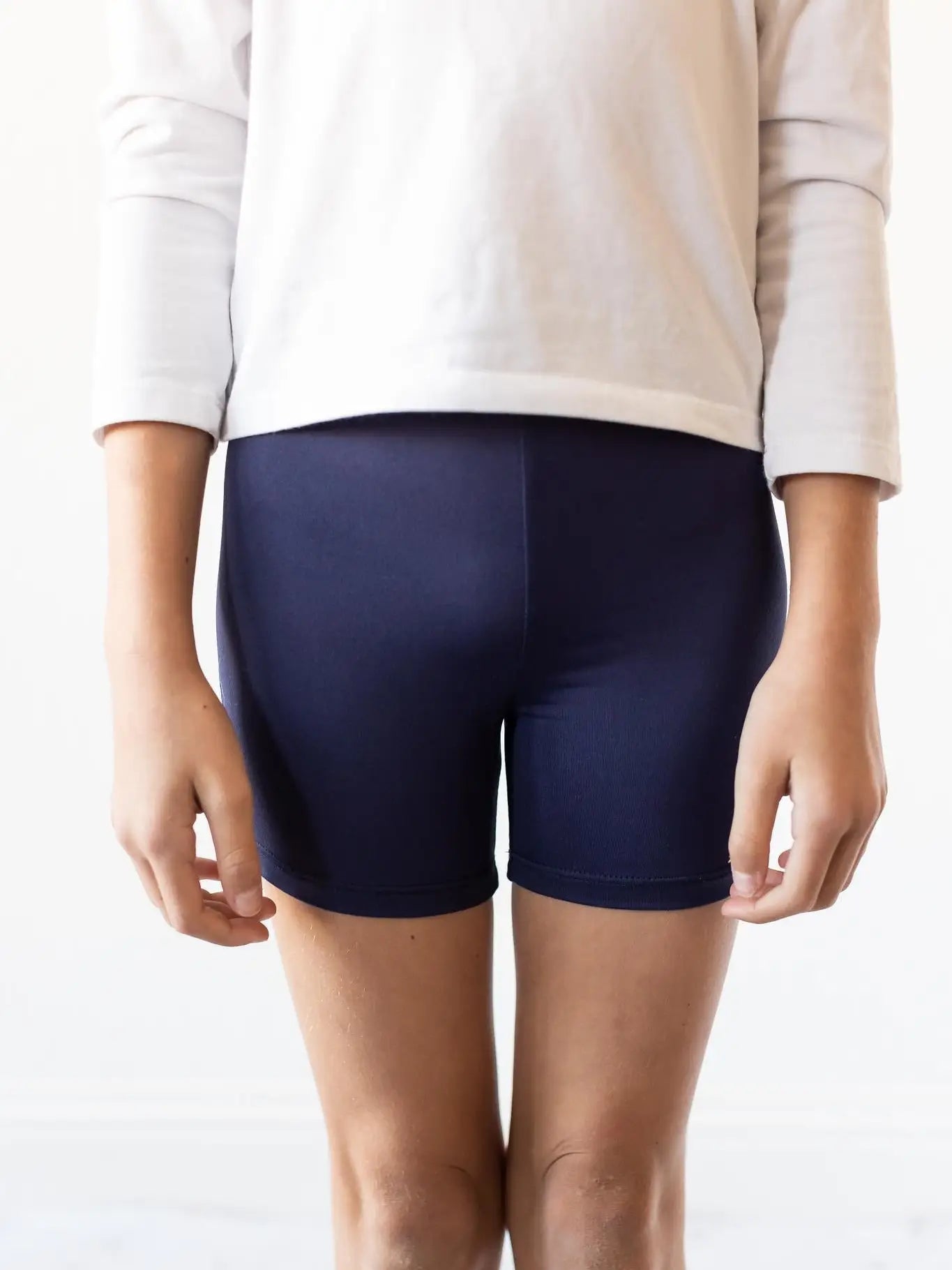 Navy Twirl Shorts