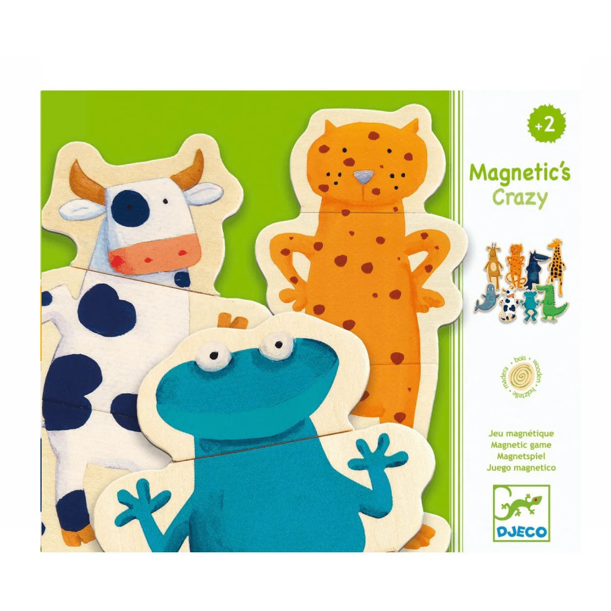 Wooden Magnets Crazy Animals