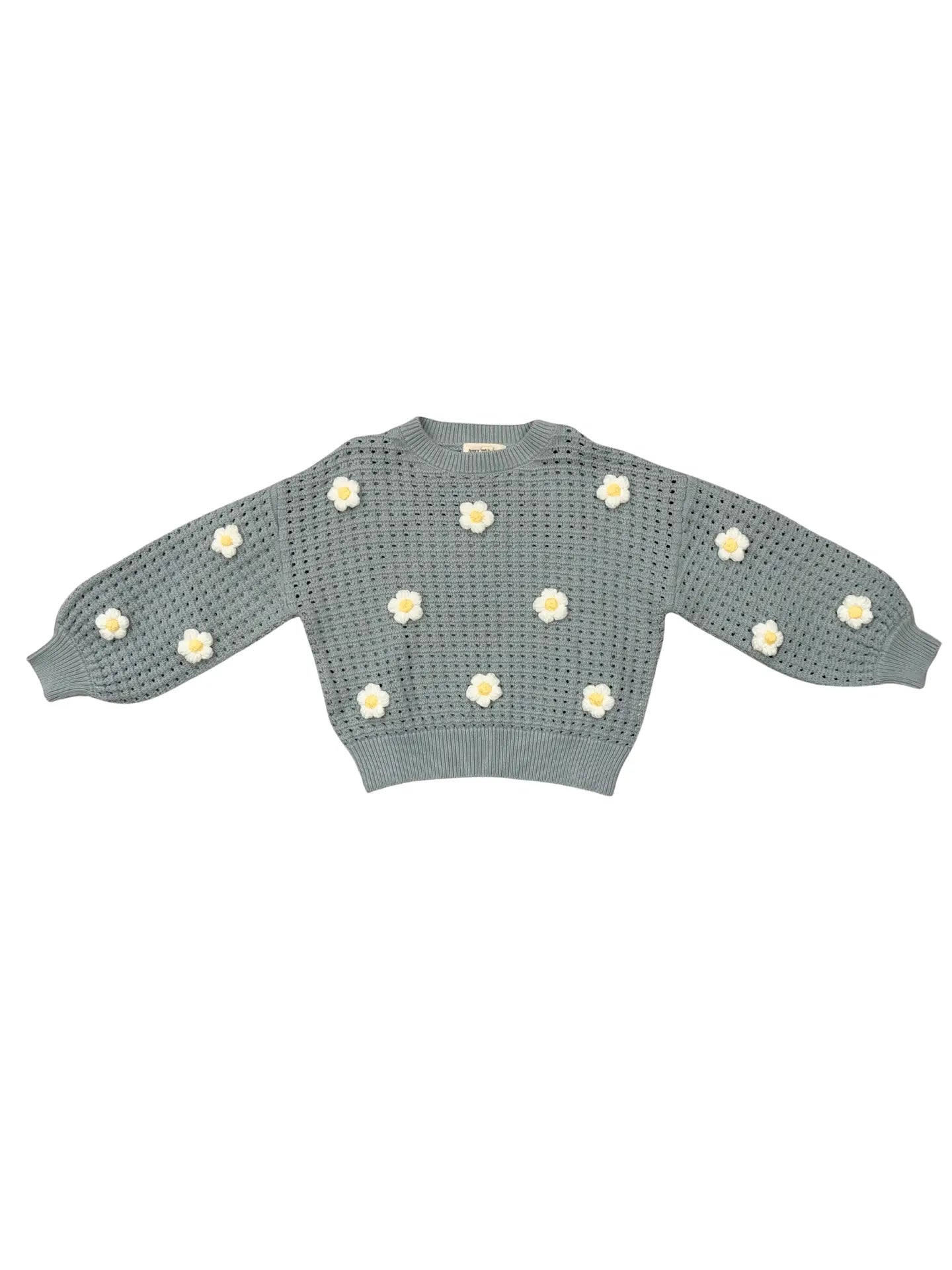 Soft Juniper Flower Sweater