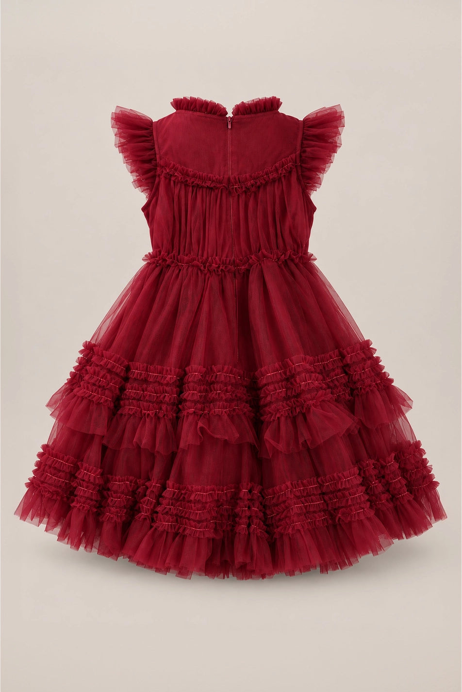 Mini Effie Dress in Garnet