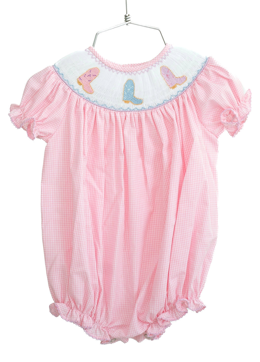 Cowgirl Boots Smocked Birdie Bubble