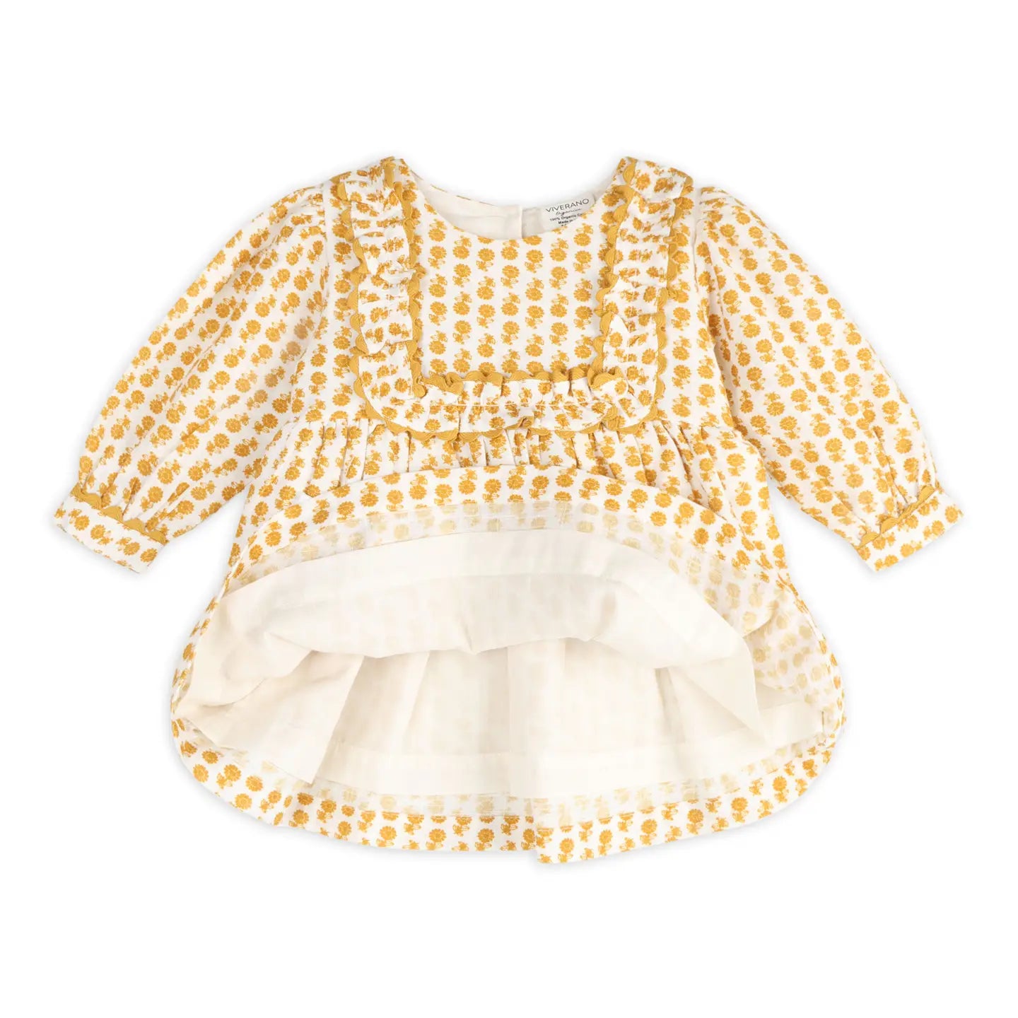 Yellow Matilda Floral Dress & Bloomer Set