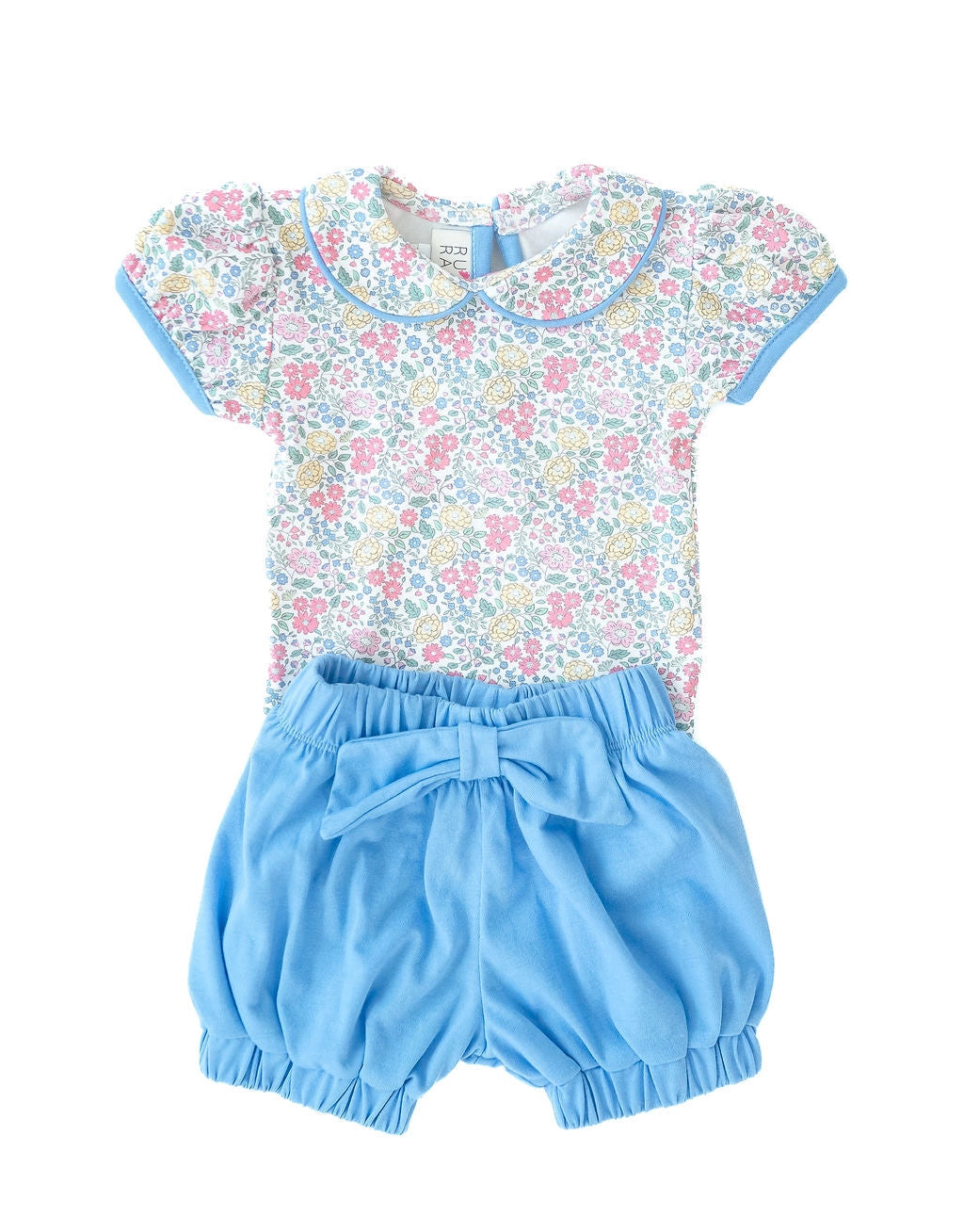 Secret Garden Floral Pima Baby Onesie Set