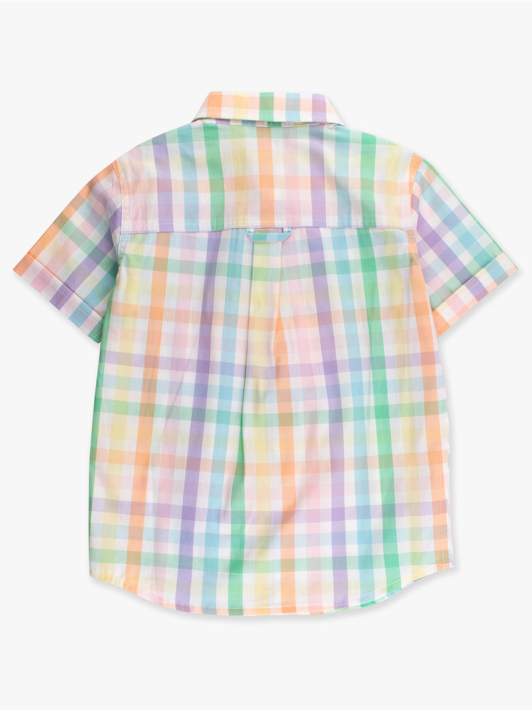 Poppy Rainbow Plaid Button Down Shirt