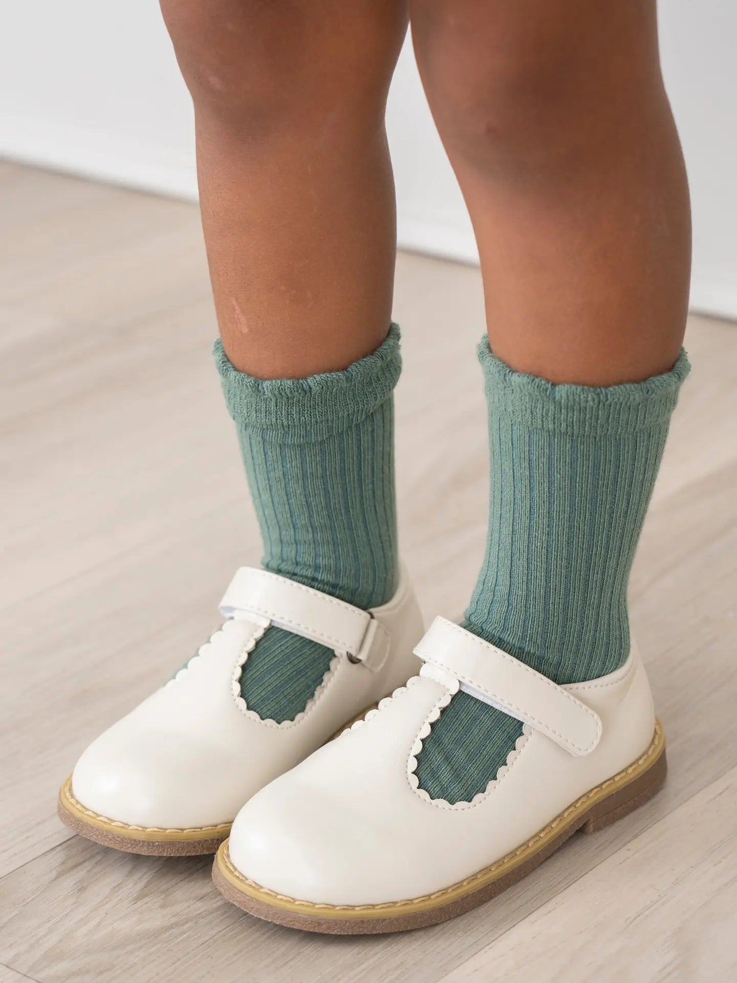 T-Strap Mary Jane Hard Sole Shoes - Cloud