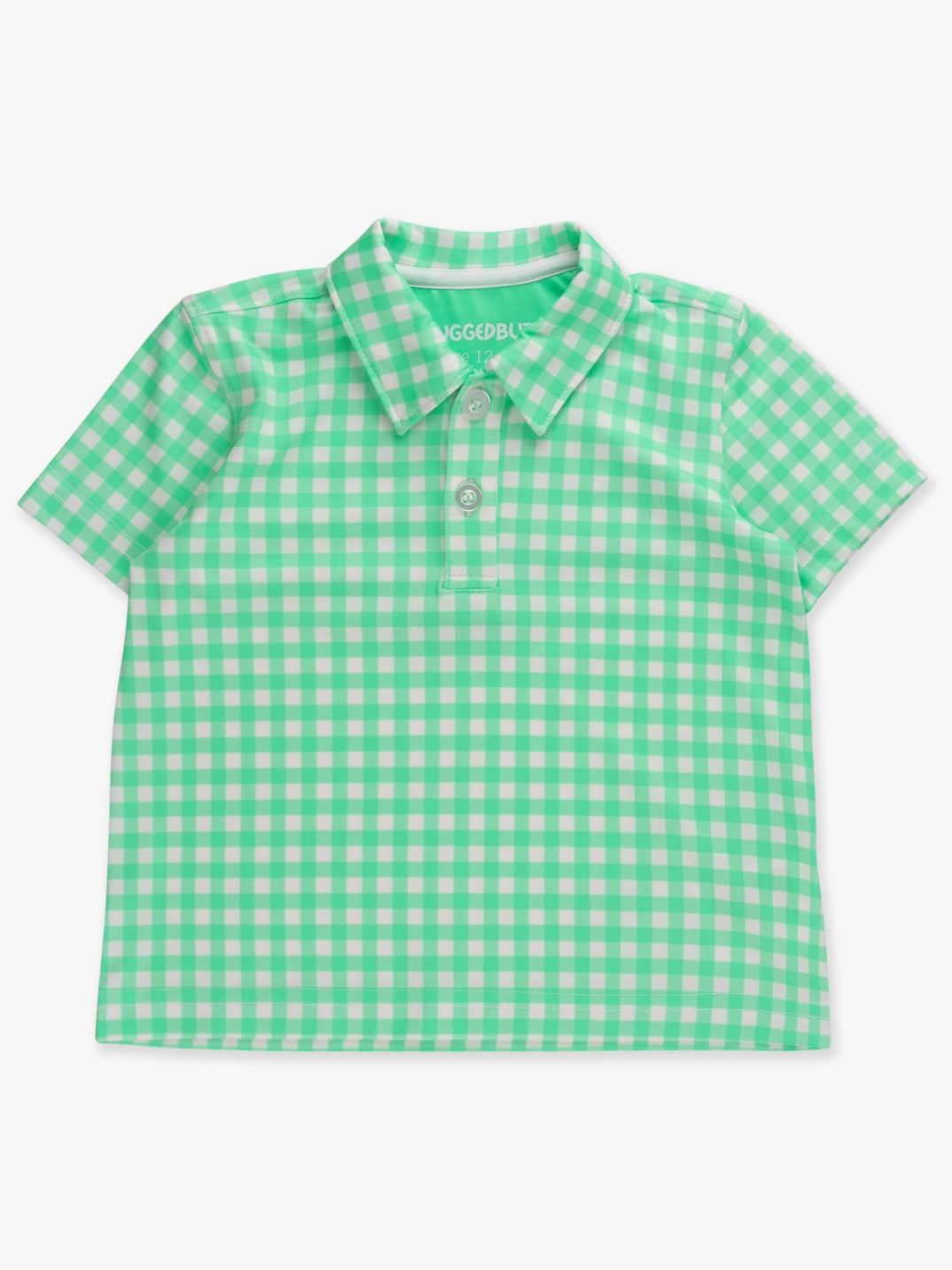 Classic Spring Bud Gingham Knit Short Sleeve Performance Polo