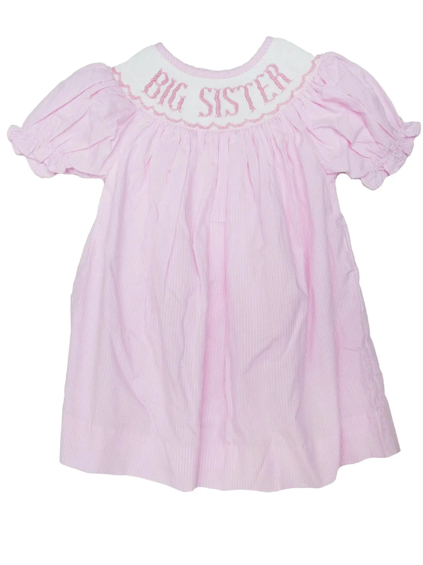 Big Sister - Pink Gingham Dress