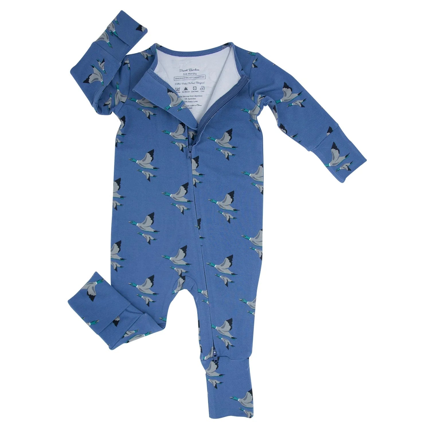Blue Mallard Duck Elmer Fudd Conv Romper