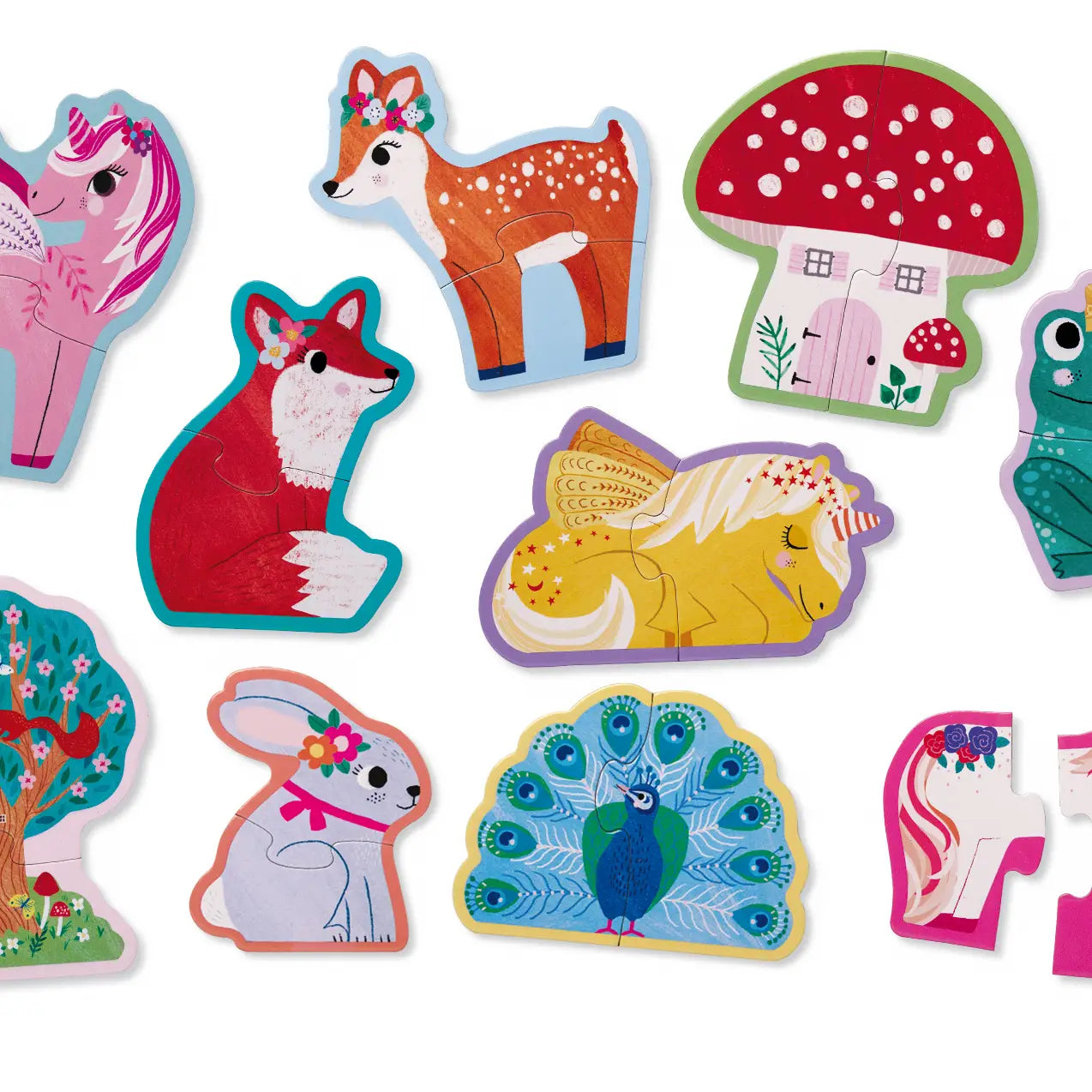 2-Piece Let's Begin Puzzle - Unicorn