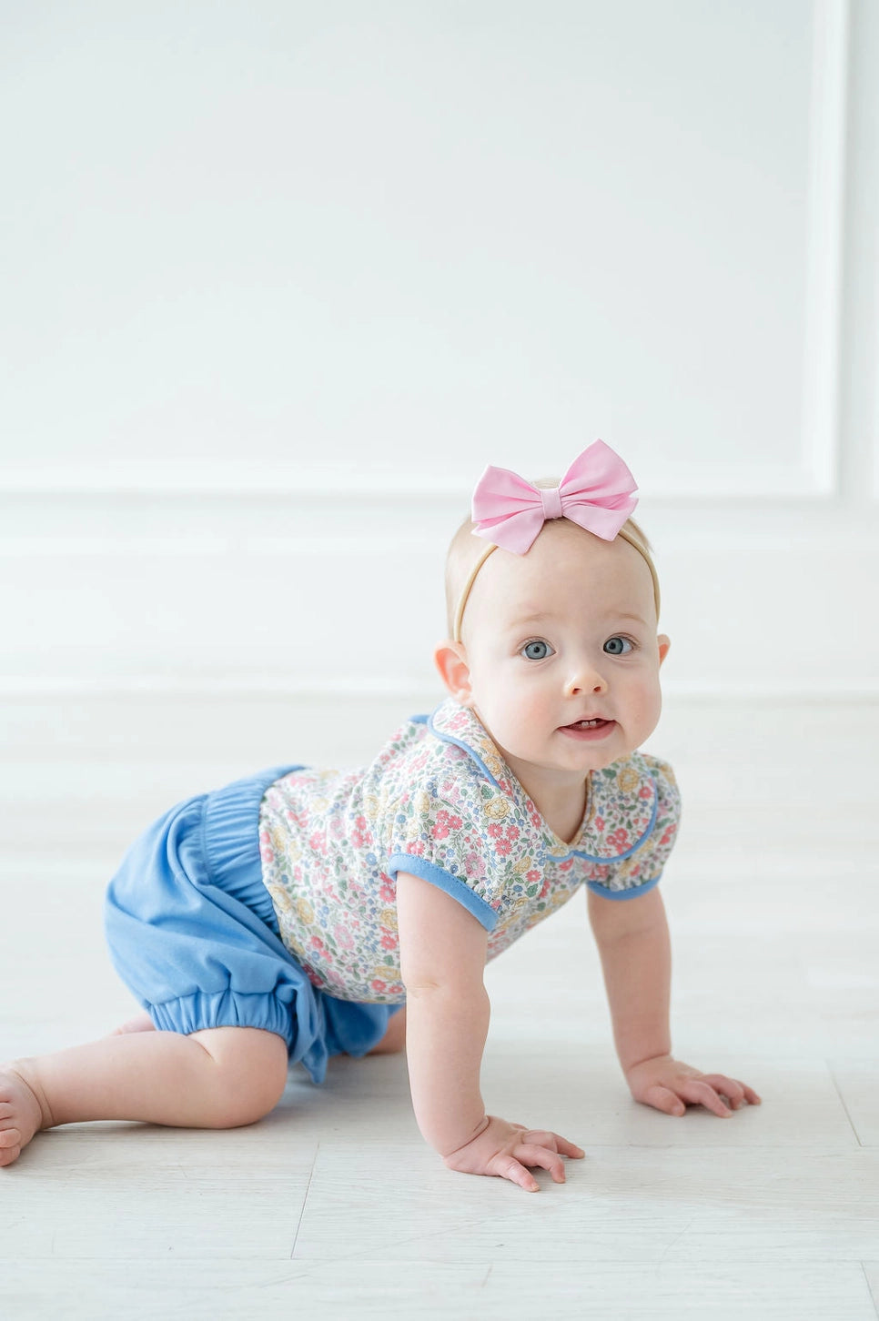 Secret Garden Floral Pima Baby Onesie Set