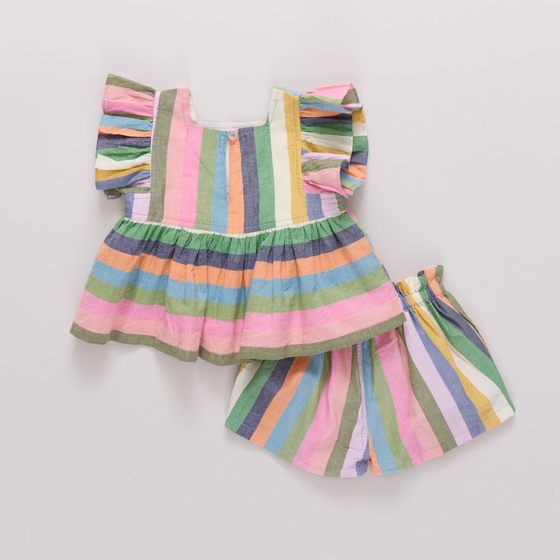 Pastel Parade Stripe Elsie 2pc Set