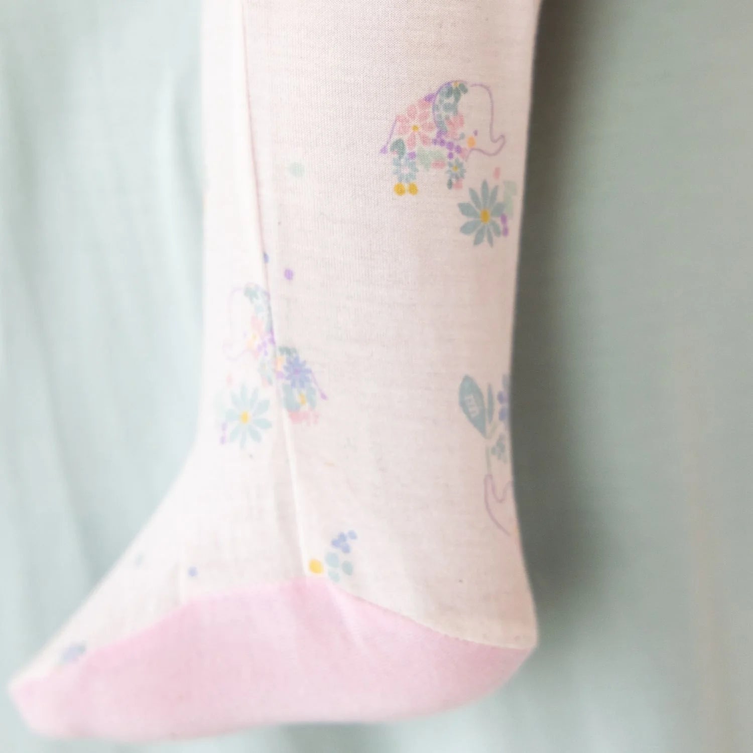 Magnetic Pink Forget Me Not Ruffle Footie