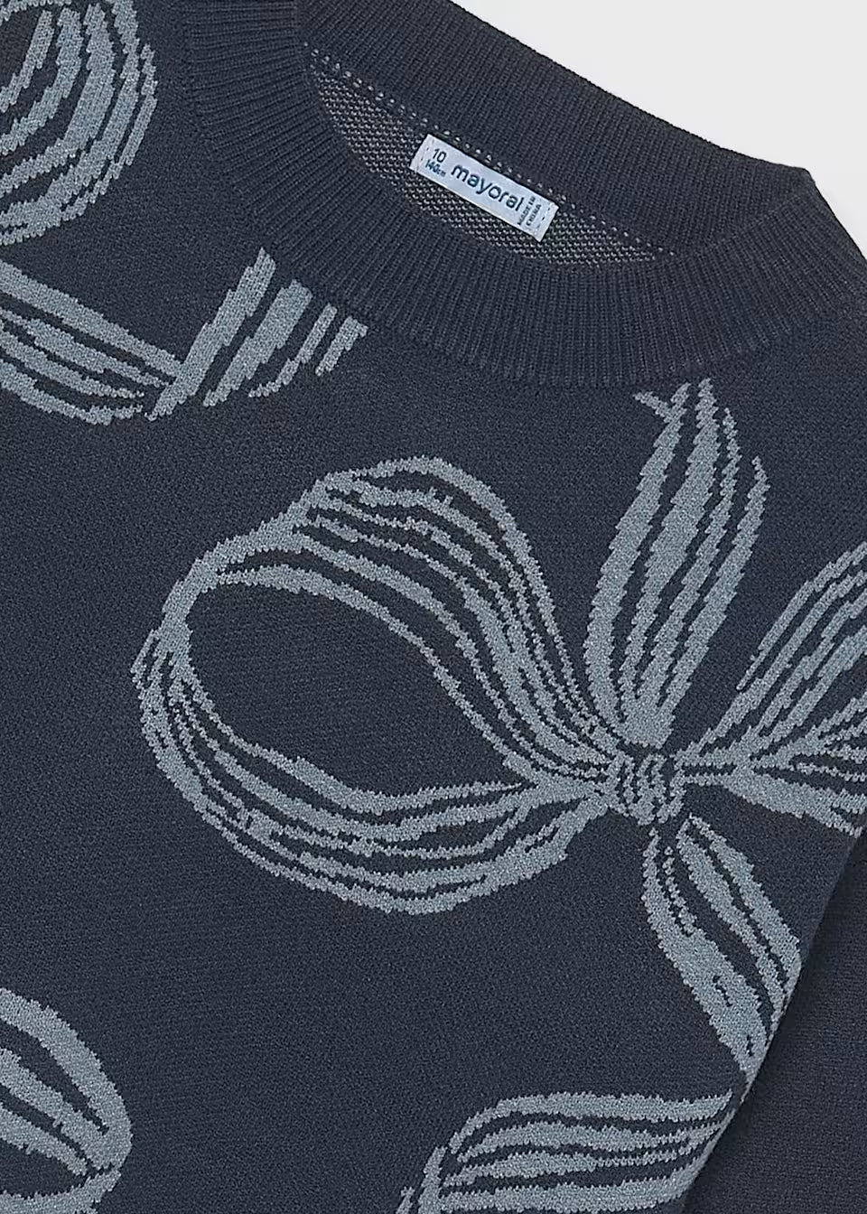 Navy Bow Detail Sweater