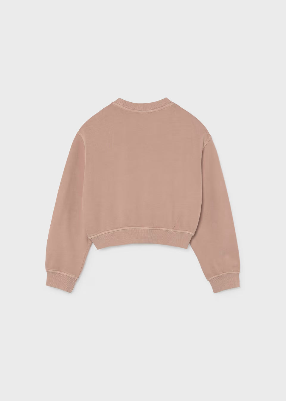 Peach Floral Applique Pullover
