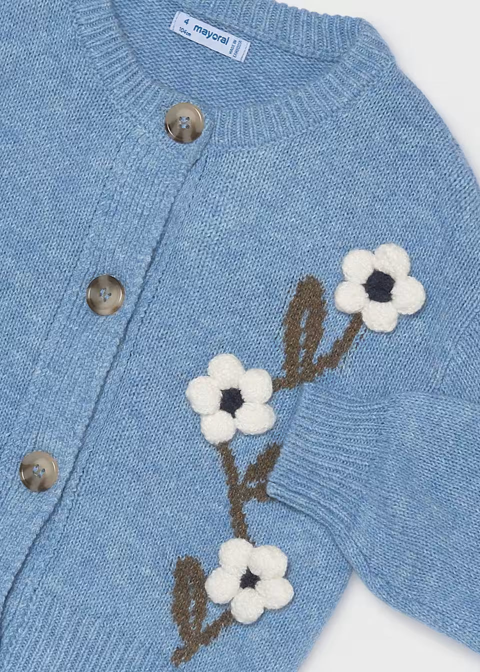 Sky Blue Floral Cardigan