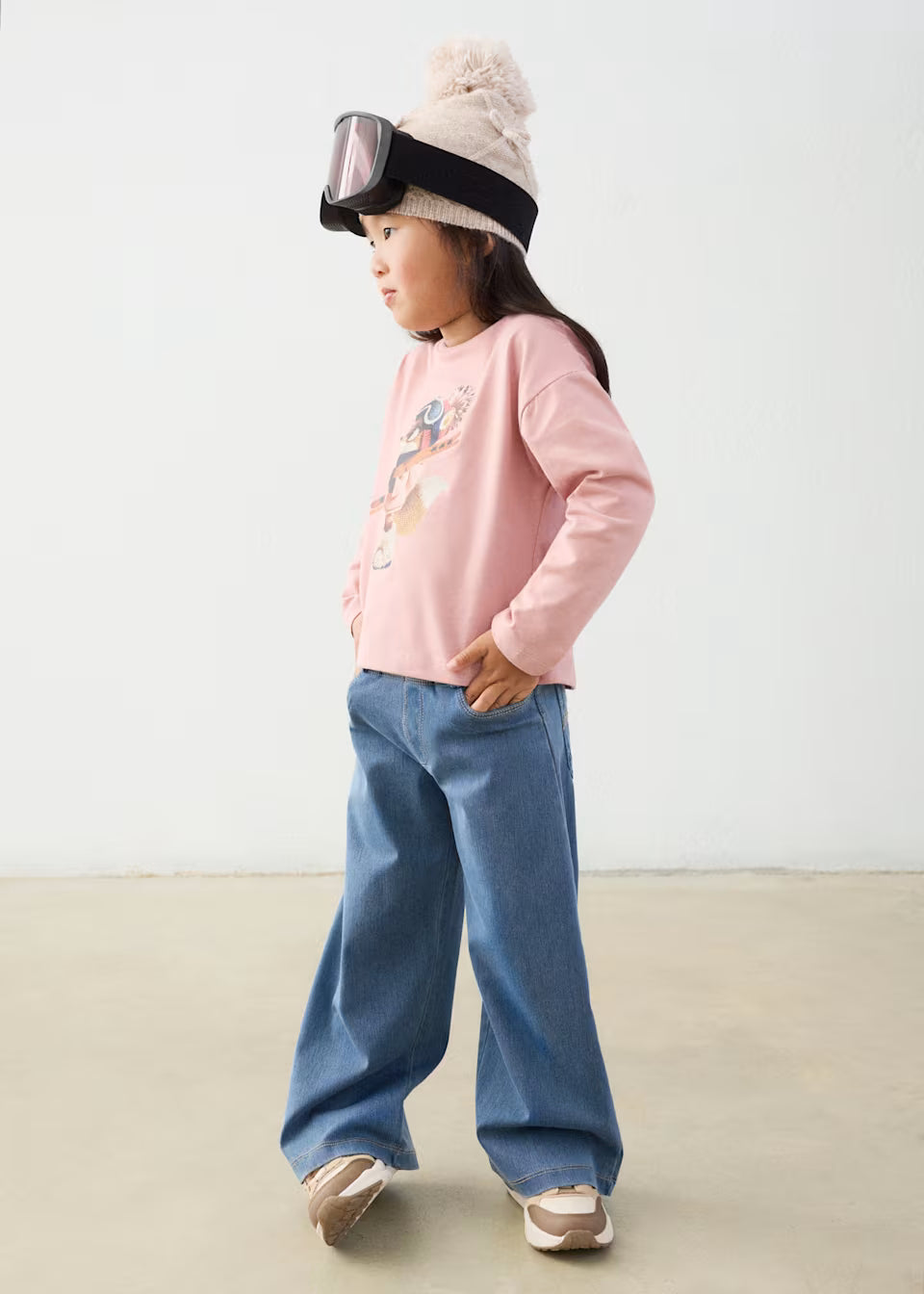 Stretchy Denim Trousers