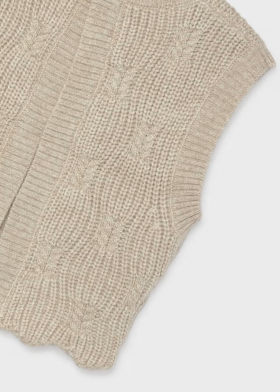 Cream Knit Sweater Vest