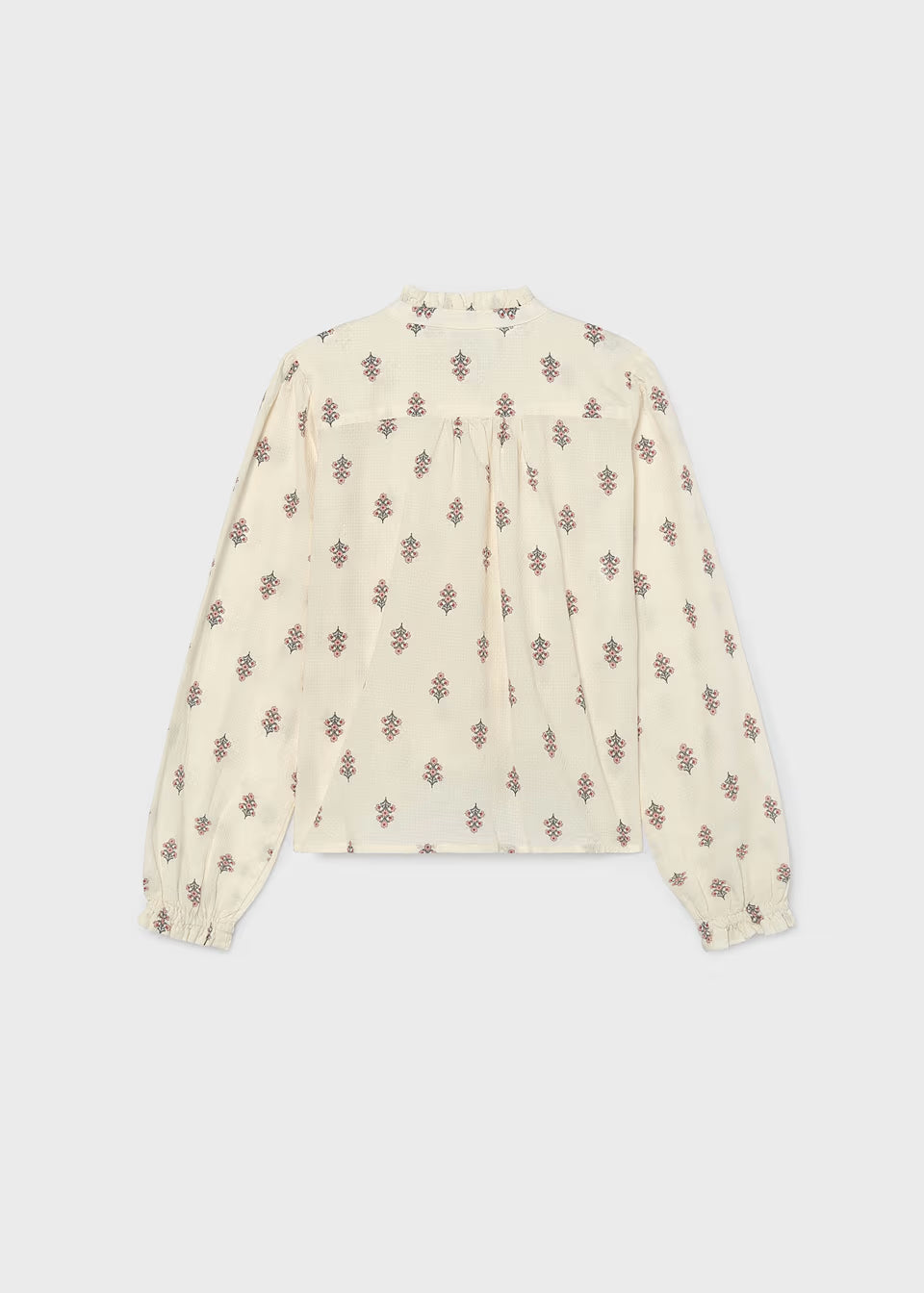 Floral Printed Jacquard Blouse