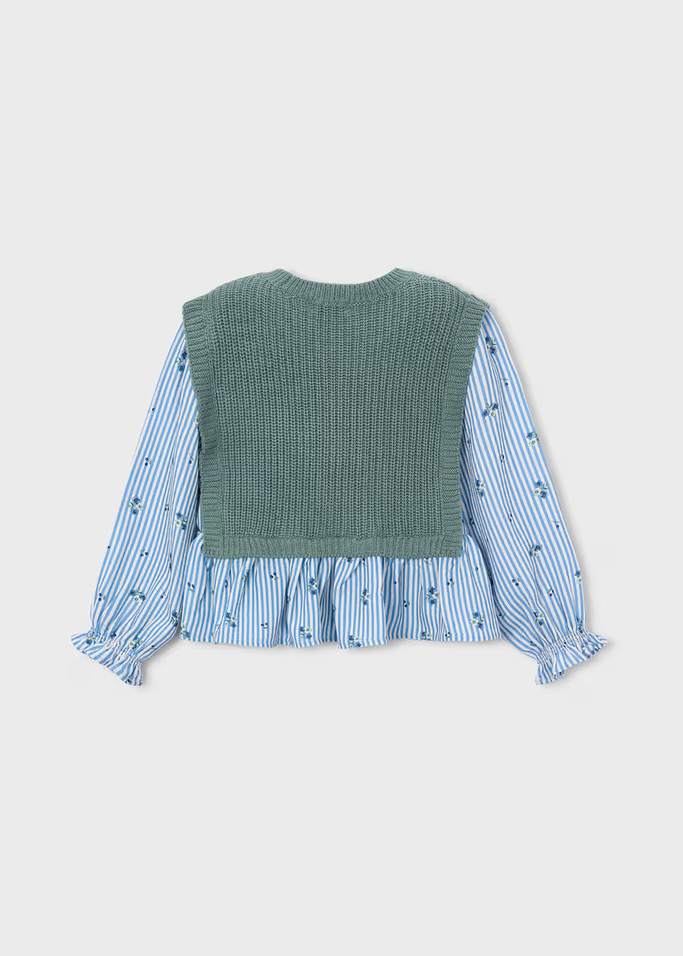 Floral Color Block Vest Top