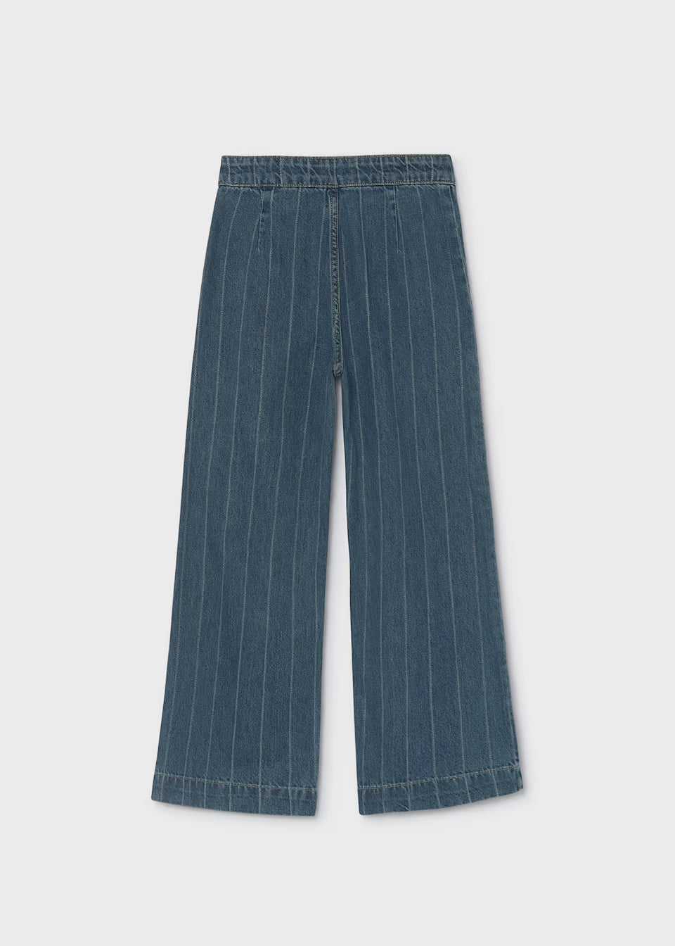 Wide Leg Denim Trousers