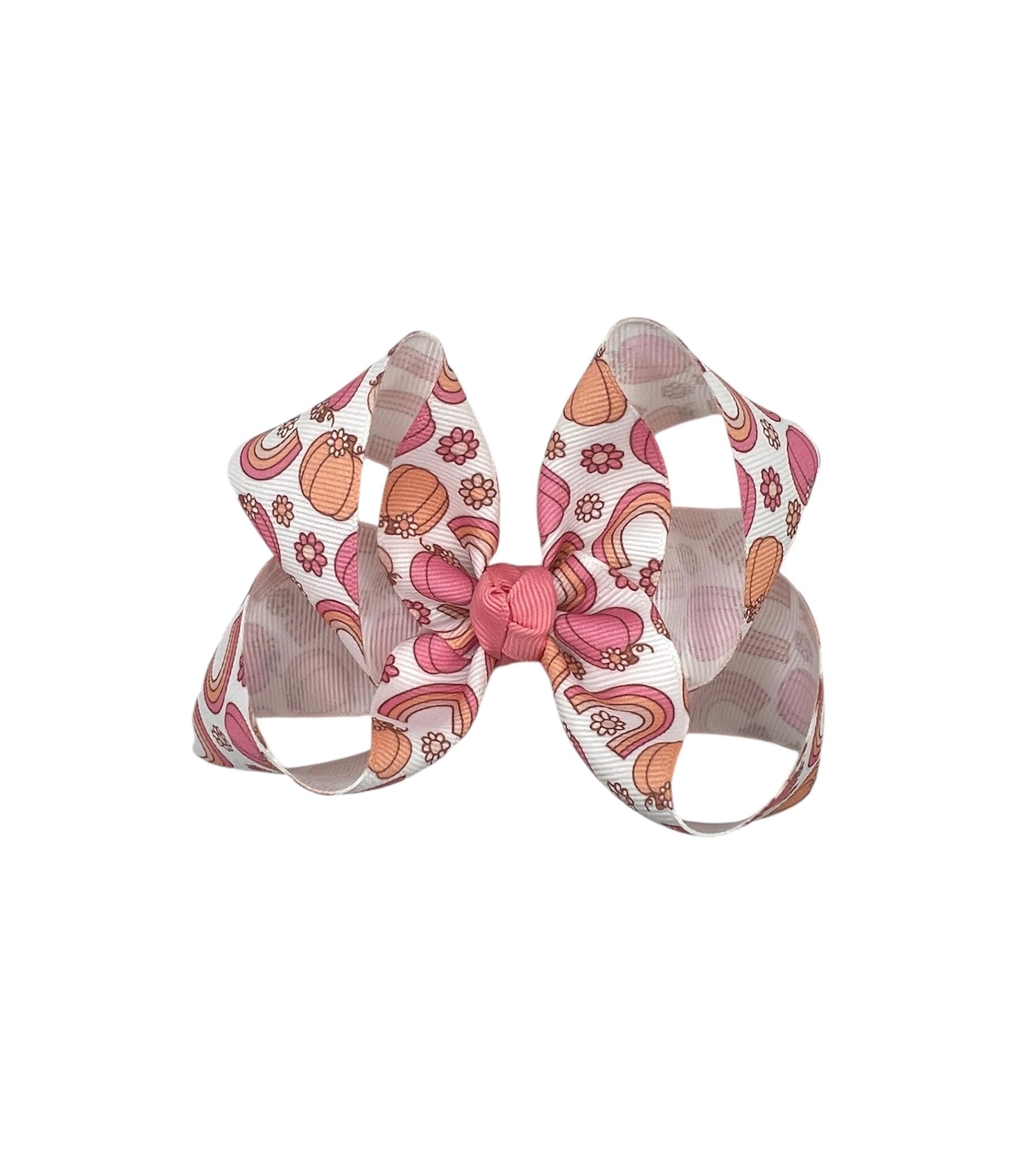 Pumpkin Rainbows Bow