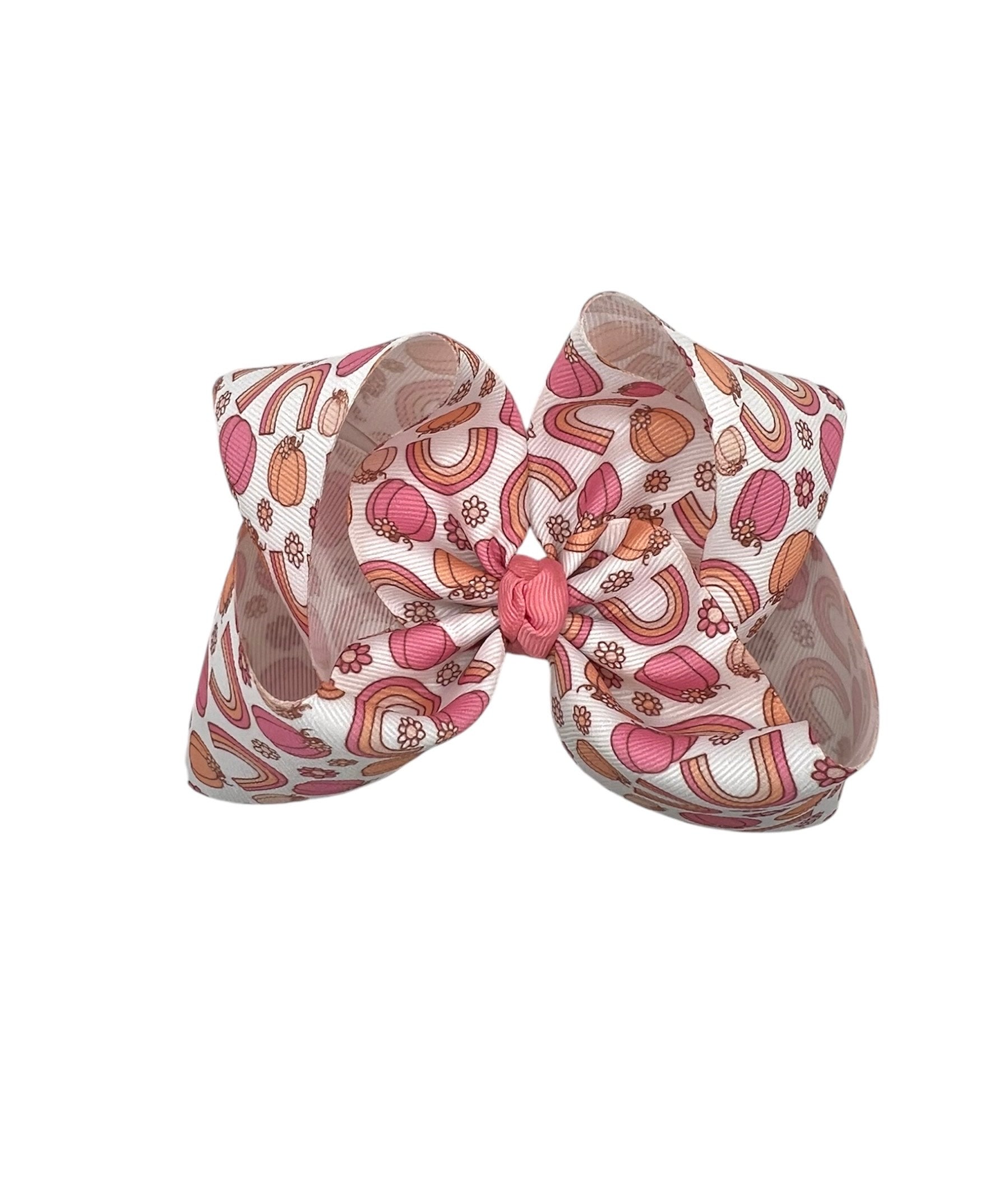 Pumpkin Rainbows Bow