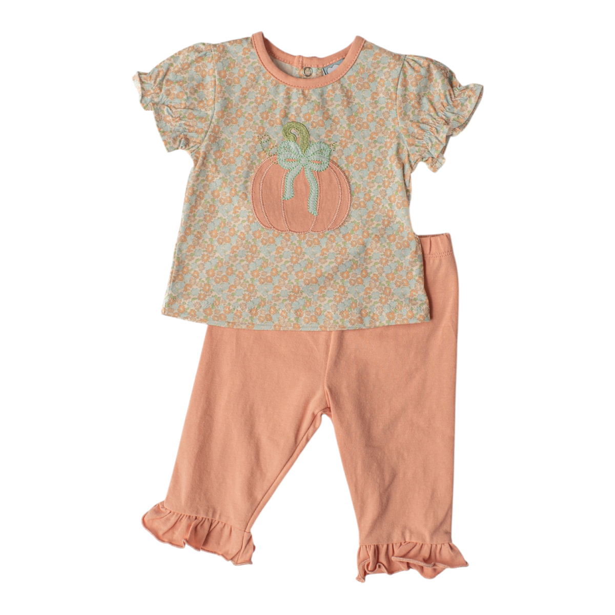 Pumpkin Applique Legging Set