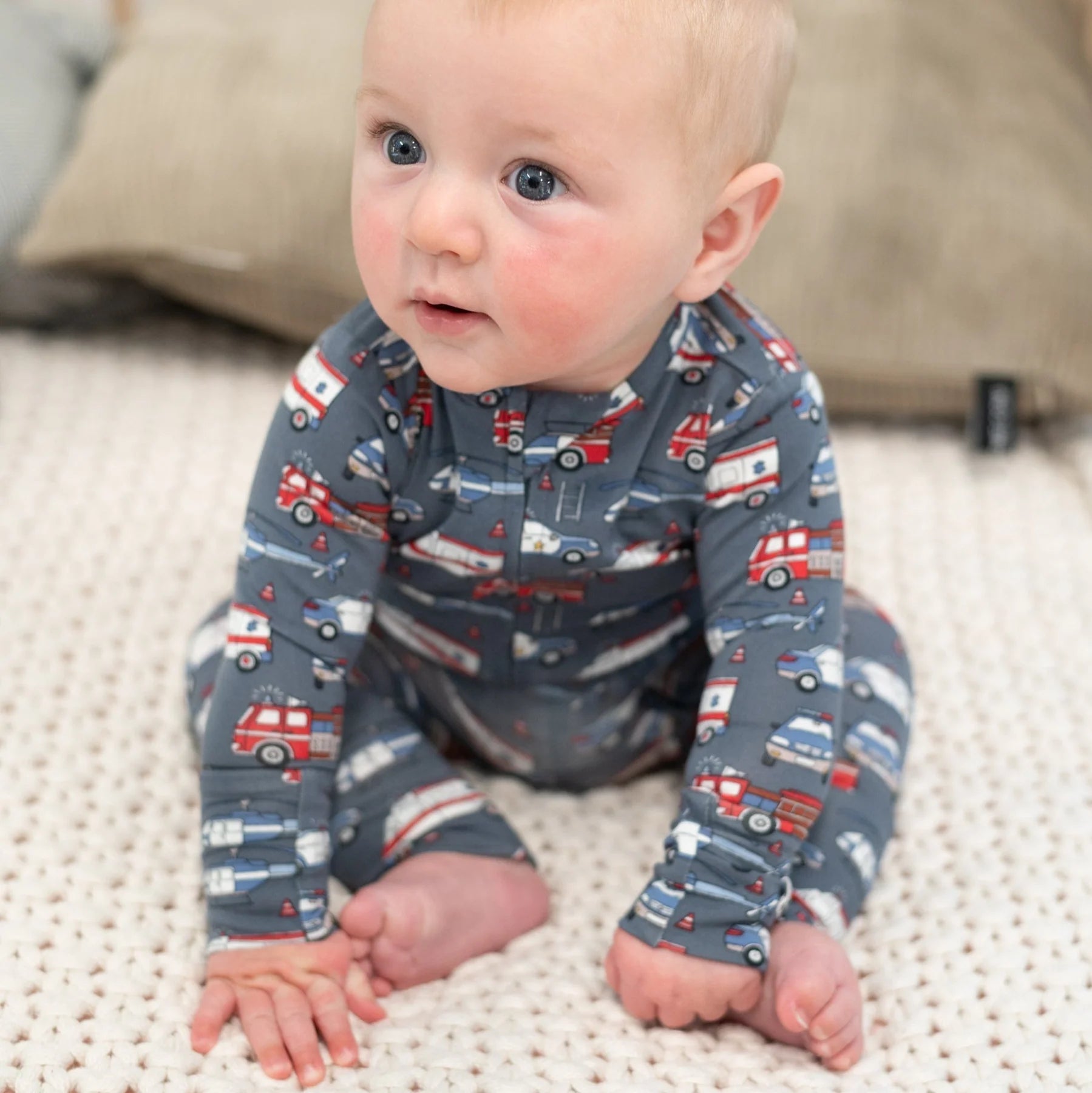 Blue Ironman First Responder Conv Romper