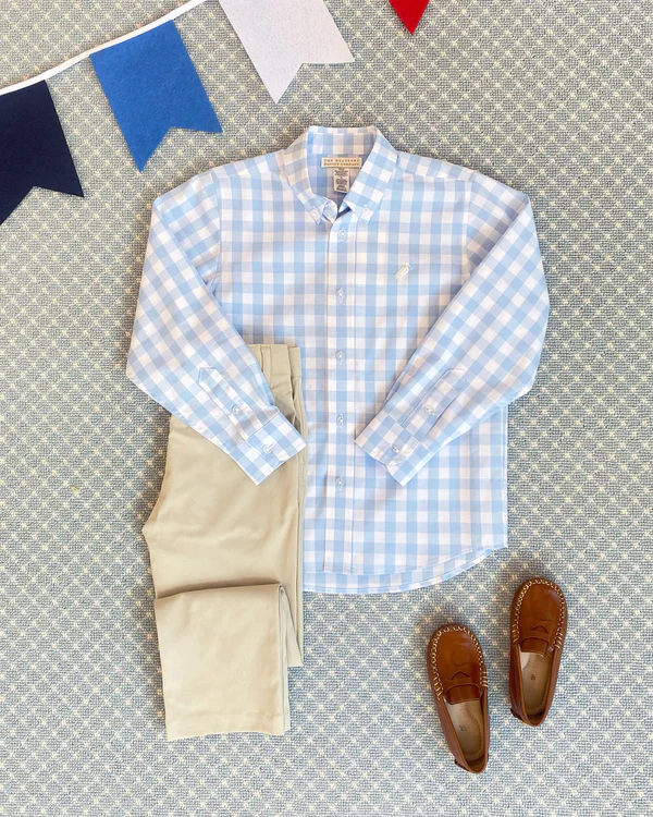 TBBC Dean's List Dress Shirt Barrington Blue Check