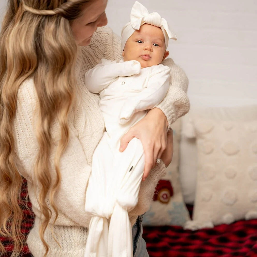 Knotted Gown Whispery White