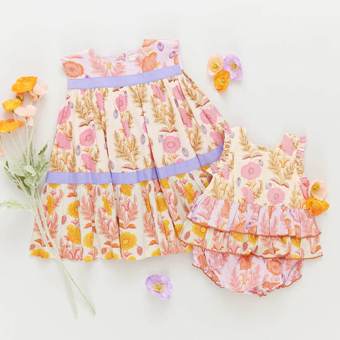 Krista Dress Gilded Floral Mix