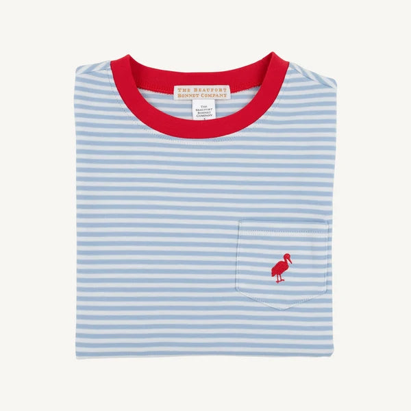TBBC LS Carter Crewneck Barri Blue Stripe