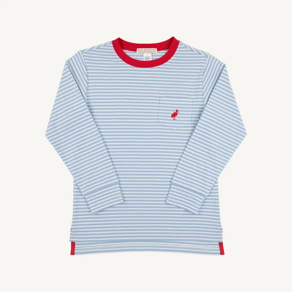 TBBC LS Carter Crewneck Barri Blue Stripe