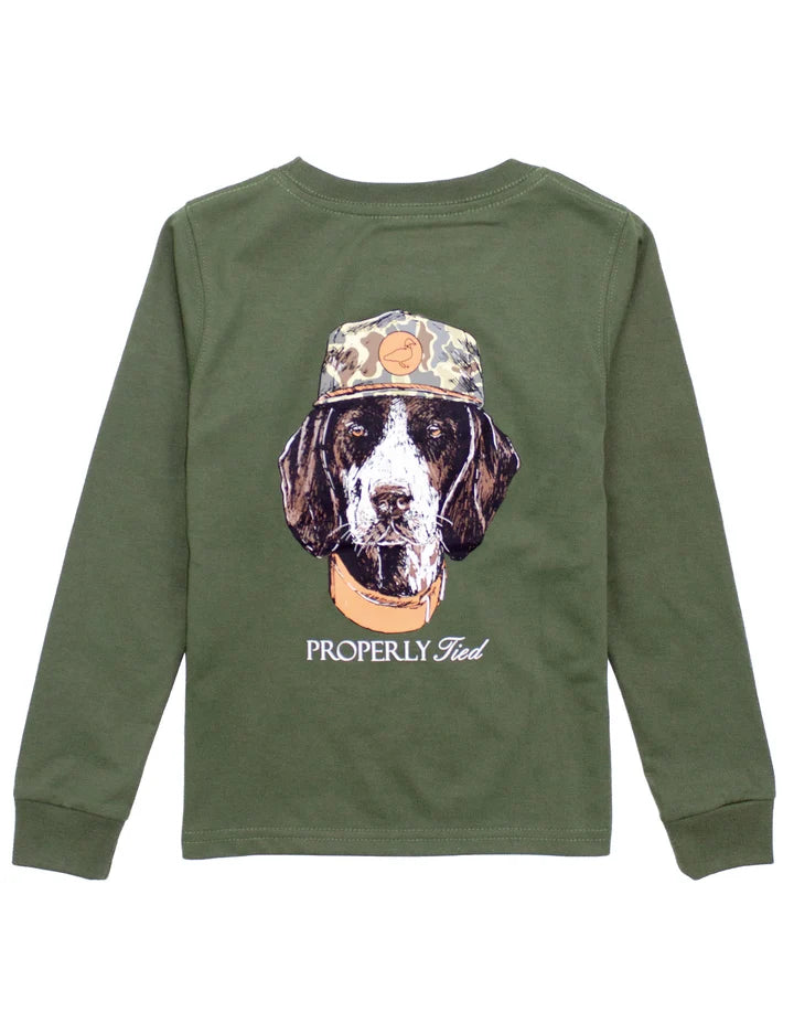 Olive Man's Best Friend LS T-Shirt