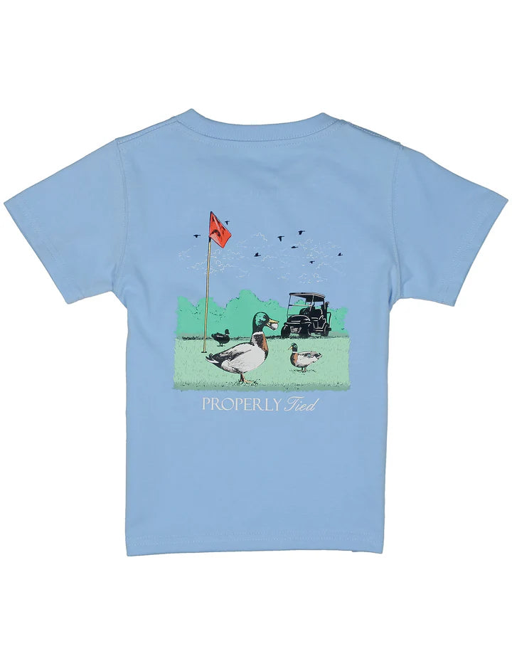 Light Blue Fowl Play SS T-Shirt