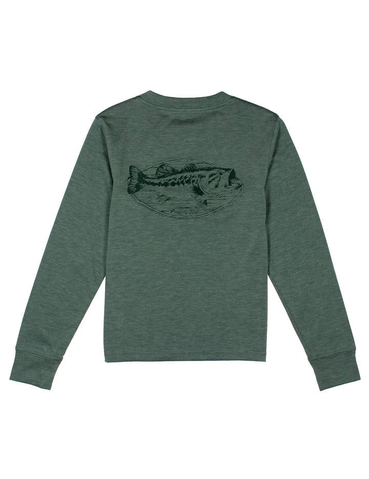 Forest LS Pocket Tee Bass Mount