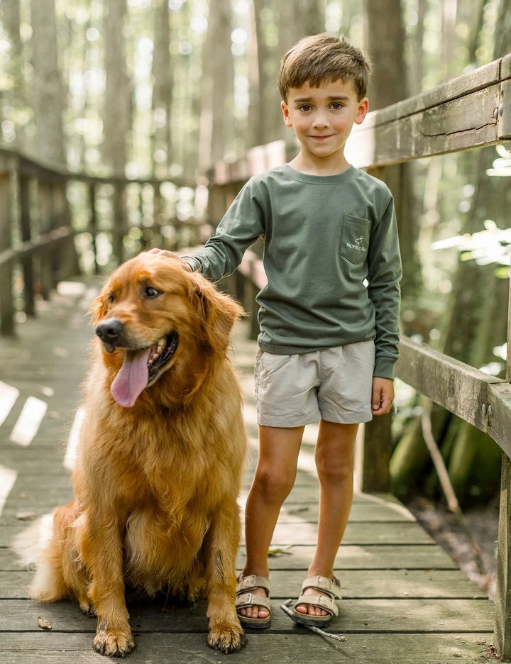 Olive Man's Best Friend LS T-Shirt