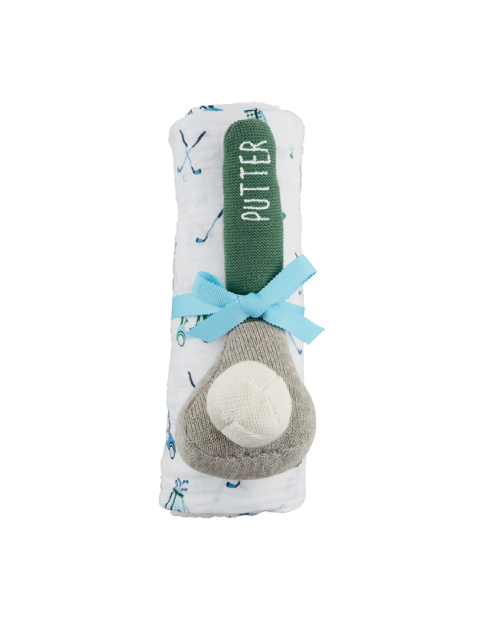 Golf Swaddle and Rattle