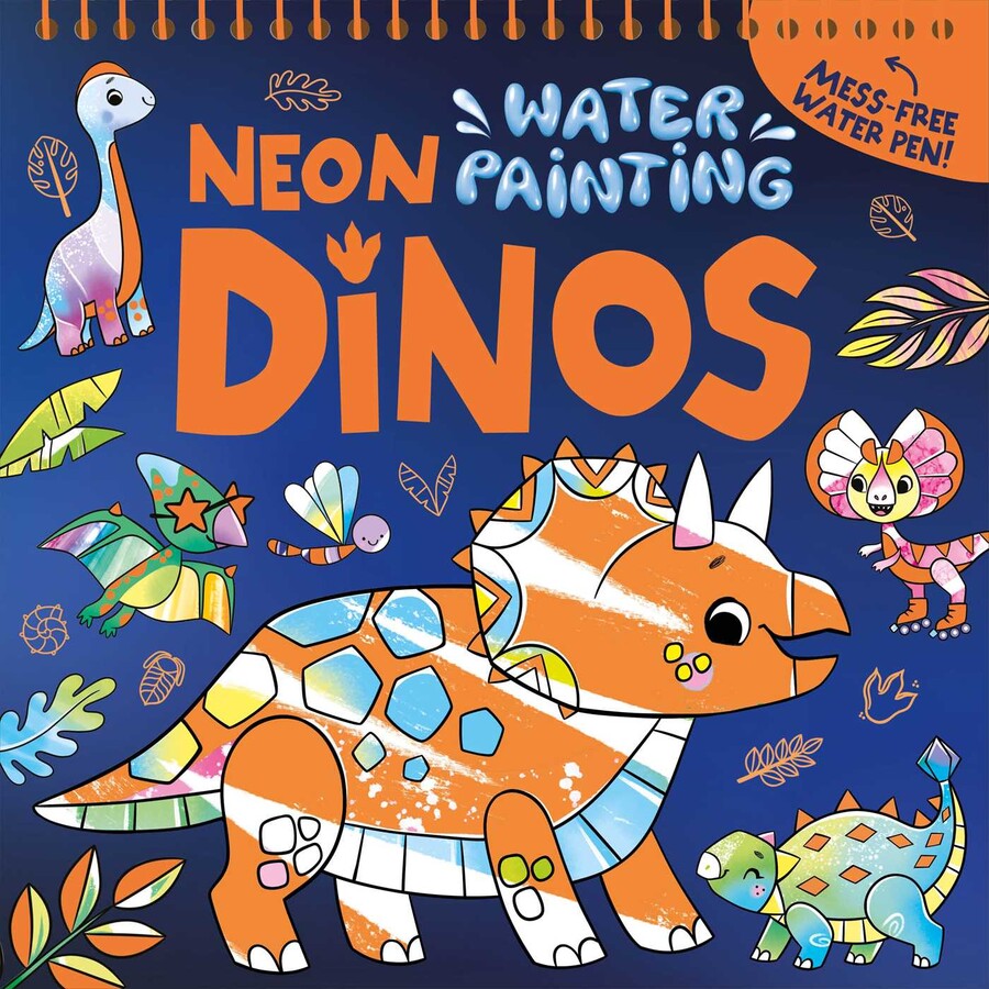 Water Painting: Neon Dinos by IglooBooks